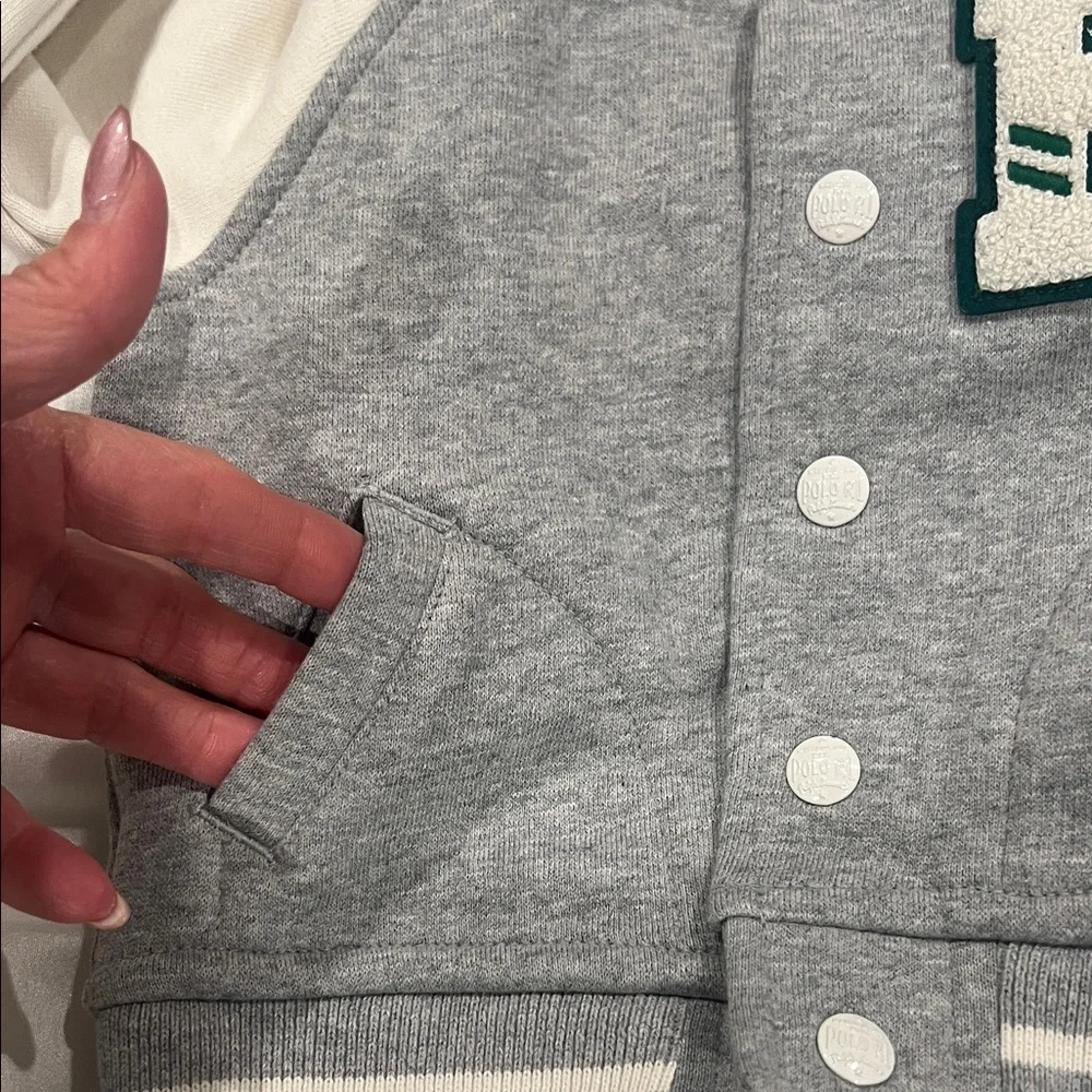 NWT Ralph Lauren Gray Baby Outfit SIZE 6 months